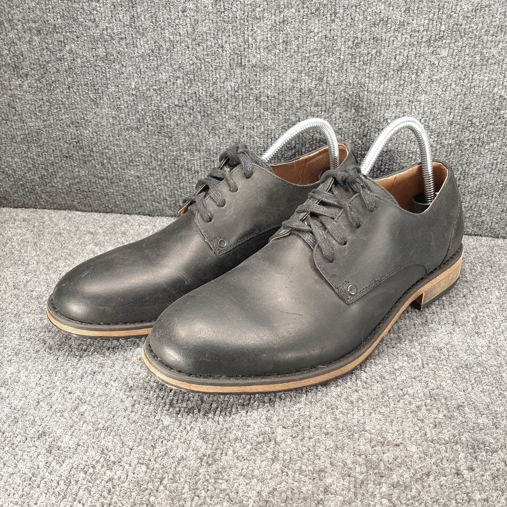 Men's Joe's Jeans Black Leather Oxfords Shoes Style Connor Size 9.5 M